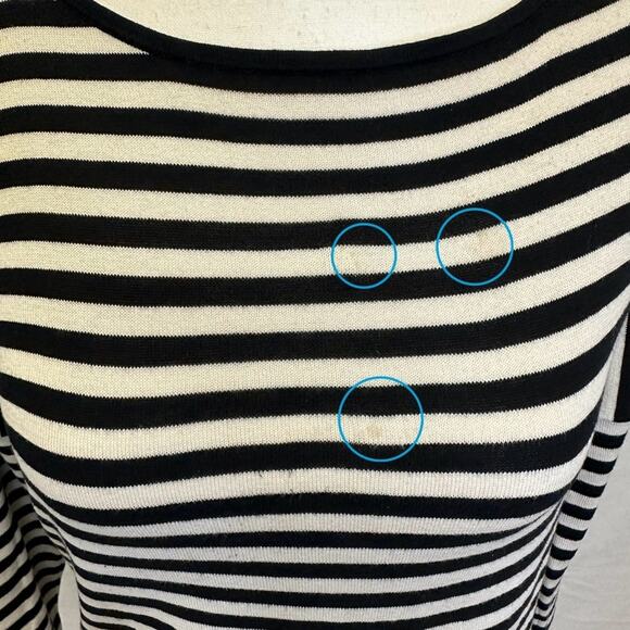 Max Mara Weekend Striped Silk Blend Knit Top - Size Medium - Picture 4 of 12